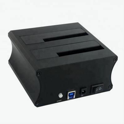 China 2 aluminum bays, USB3.0 HDD docking station, hard disk docking with cloning for sale