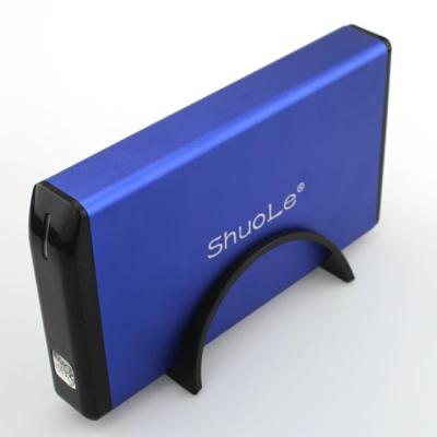 China Low Price Aluminum Hard Drive Case 3.5 Inch USB 2.0 SATA HDD External Enclosure for sale