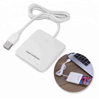 China ABS USB Touch Smart Chip Card IC Card Reader Writer With SIM Slot For Microsoft USB-CCID Driver for sale