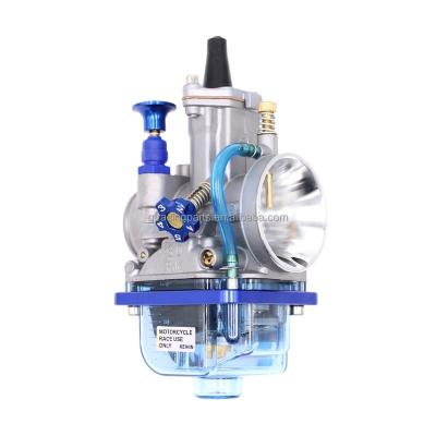 China Blue Aluminum Alloy Carburetor PWK KR150 SQUARE Bowl 24mm 26mm 28mm 30mm 32mm 34mm Motorcycle Racing Parts For Universal Keihin Carburetor for sale