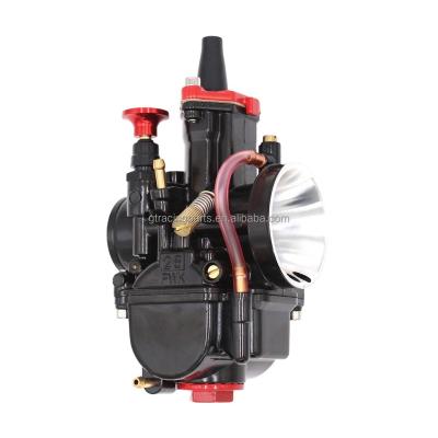 China Aluminum Alloy Carburetor PWK KR150 FIT Electrophoresis Black 24mm 26mm 28mm 30mm 32mm 34mm Motorcycle For Universal Keihin Carburetor for sale