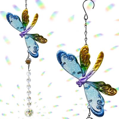 China China Wholesale Window Decoration Hanging Rainbow Dragonfly Sun Catcher for sale