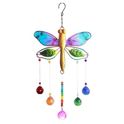 China China Wholesale Crystal Butterfly Sun Catcher Prism Glass Garden Decoration for sale