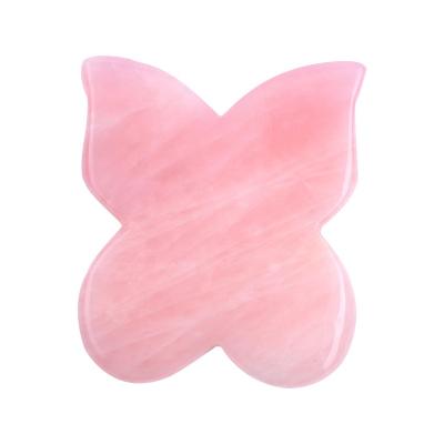 China China Wholesale Natural Crystal Face Beauty Crystal Butterfly Powder Jade Scraping Board for sale