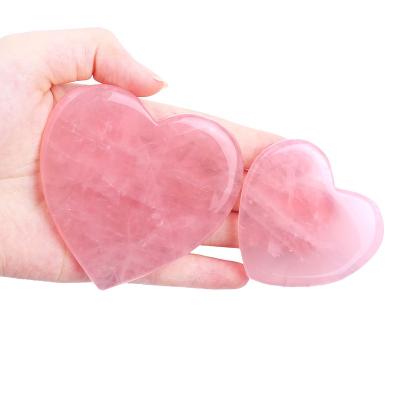 China China Jade Heart Natural Crystal Face Beauty Powder Crystal Jade Scraping Piece for sale