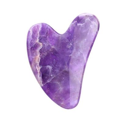 China China Wholesale Natural Amethyst Crystal Facial Beauty Jade Scratching Board for sale