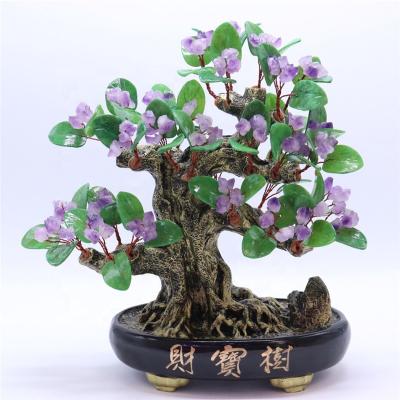 China Wholesale Crystal Amethyst Healing Crystals Crafts Tree China Money Tree Crystal Stones for sale