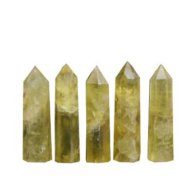 China Natural Energy Crystal Column China Topaz Single Pointed Prism Polished With Raw Stone for sale