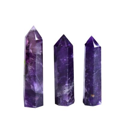 China Unique Energy Natural Stone Crystal Therapy Wand Point China Amethyst Quartz for sale