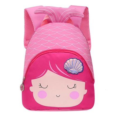 China New Design Cute Cartoon School Bag Waterproof For Girls Mermaid Kids Bag Girls Backpack Bag for sale