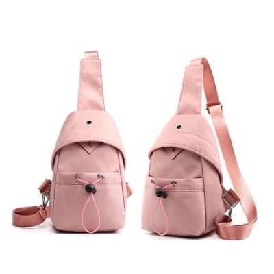 China Hot Selling Waterproof Trunk Bag Waterproof With Earphone Hole Girls Outdoor Cross - Body Bag Sling Backpack For Teenagers for sale