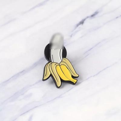 China Europe Banana Enamel Creative Fruit Brooches Button Pin Badge Gift for Friends Lapel Pin Buckle Funny Metal Clothes Jeans for sale