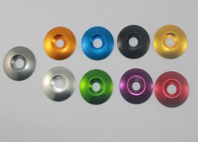 China Aluminum countersunk washers  ¢6*18  / ¢8*20 anodized different color for sale