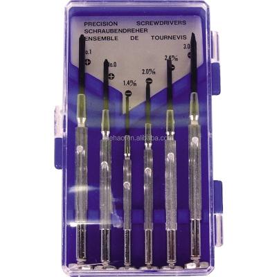 China 6-Piece Jewelers Precision Steel Screwdriver Set for sale