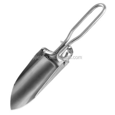 China Folding Mini Garden Shovel Stainless Steel Garden Spade Small Garden Spade for sale