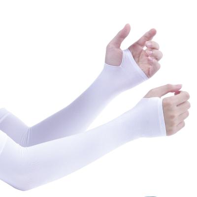 China 2021 New Ice Silk Breathable Sunscreen Sleeve Outdoor Riding Driving Cuff Travel Sunscreen Arm Ice Sleeves for sale