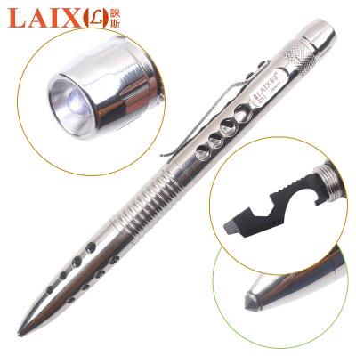 China LAIX T01 Tactical Stainless Steel Led Self Defense Pen Tactical Weapons Gear Tool for sale