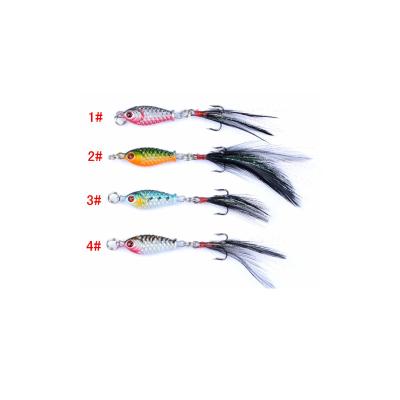 China Lead alloy 4 color small lead fish 5g metal fake bait boutique fishing tackle Bionic bait Hot-selling for sale