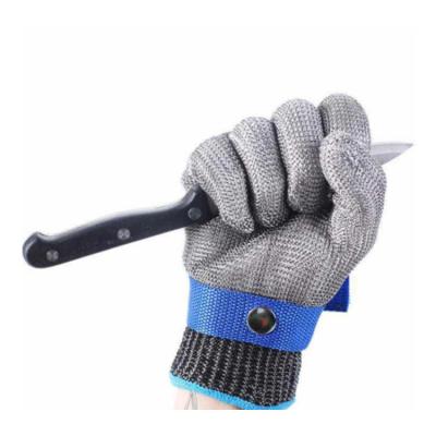 China Durable Cut-Resistant Metal Slaughter Gloves Carpenter Repair Gloves Metal Slaughter Level 5 Wire Iron Cut-Resistant Gloves for sale