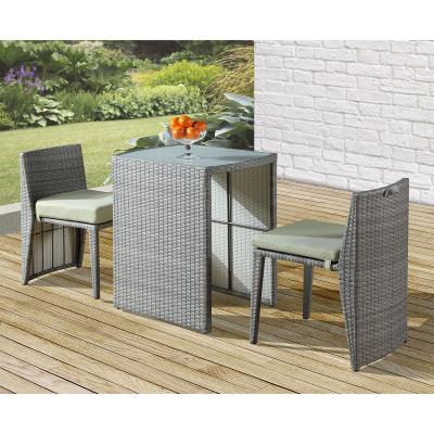 China JIAHE 2 Seat Packing Modern Luxurious Modern Rattan Patio Outdoor Garden Furniture Table Set for sale