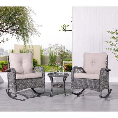 China (Others)Adjustable 3 in 1 Nordic Modern Steel Garden Patio Rocking Chair For Adult for sale