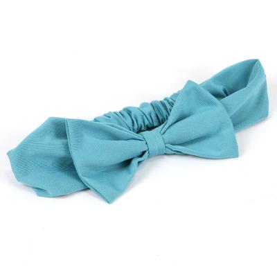 China Fashion Custom Party Kids Elastic Bow Tied Baby Elegant Embellished Headband for sale