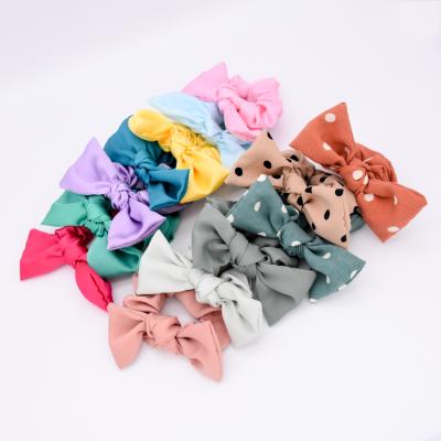 China Sweet 2020 Fashion Women Elastic Hair Scrunchies Hangers Girls Knotted Hair Ties Hair Accessories for sale