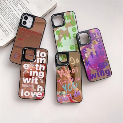 China Anti-fall mirror glass for iPhone 12ProMax case, Apple 11 all xsmax hard case 7/8Plus women included for sale