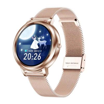 China Touch Screen Smart Watch MK20 2021 Full Touch Screen Diameter 39mm Women Smartwatch for Ladies and Girls Compatible with Android and IOS for sale