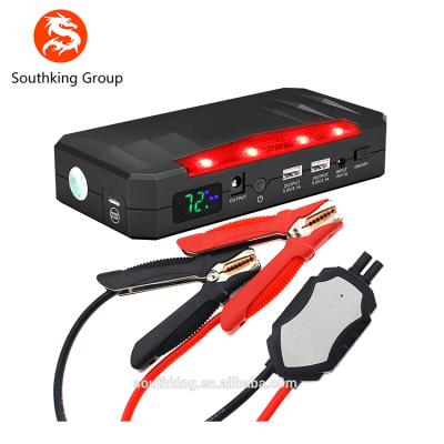 China Fast Charging Support 15000mAh 55.5Wh Car Battery Charger Jump Starter for 12V 60C Gasoline and Diesel Cars with LED Lighting for sale