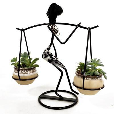 China Romantic Art Flower Stand Gift Carrying Flower Handmade Art Unique Wholesale Home Decoration Modern Table for sale