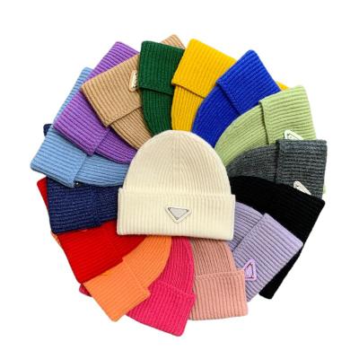 China JOINT Direct Sales Fashion Popular To Keep Winter Warm Solid Color Beanie Knit Hat for sale