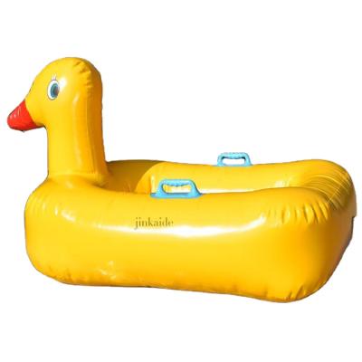 China Hot Selling Inflatable Duckling Pool PVC Cloth Water Interactive Toy Game Inflatable Boat for sale