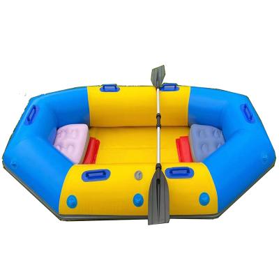 China Cheap Thickened PVC Outdoor Sports Entertainment Inflatable Boat Rafting Boat For Sale for sale