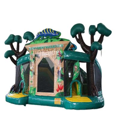 China Jumping Castle Bounce House Inflatable Kids Slide Jumping Playhouse with Pit and Ball Slide for sale