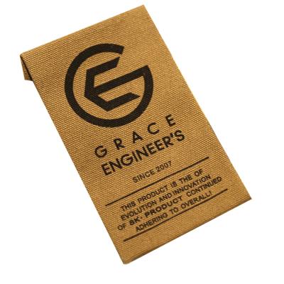 China Viable Cheap Price Garment Label Tags Custom Printed Brand Logo Fabric Cloth Labels For Clothing for sale