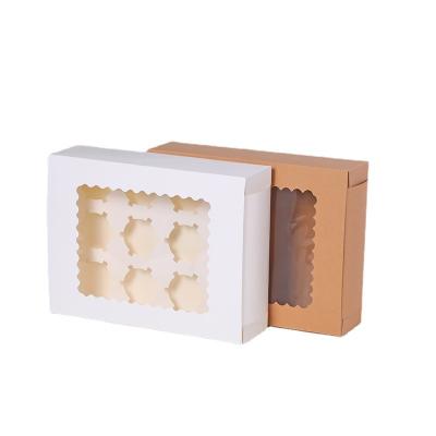 China Materials China Suppliers Recycled Plastic 4 Cupcake Box For Cupcakes And Cakes With Removable Tray for sale