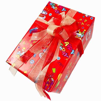 China Flower Wrapping/Birthday Gift Wrapping Paper Clothes Cookie Gift Wrapping Paper Chocolate Wrapping for sale