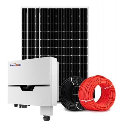 China Amensolar China Home Manufacture 5KW On Grid Solar Power System for sale