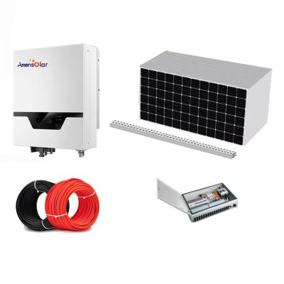 China Amensolar Home Top Selling Complete 10KW On Grid Solar Power System Home for sale