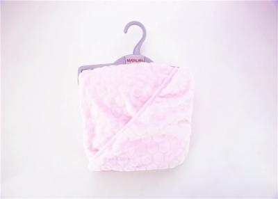 China 100% Polyester Baby Swaddle Blankets Knit Flannel Toddler Hooded Towel 240G for sale