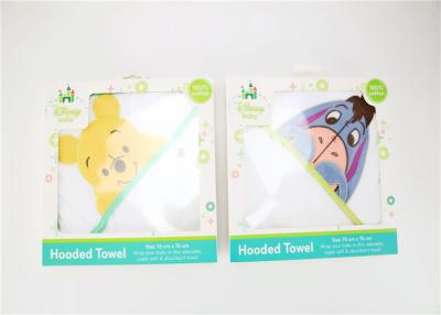 China Woven Terry Hooded Baby Swaddle Blankets For Bath Towel Soft Feeling for sale