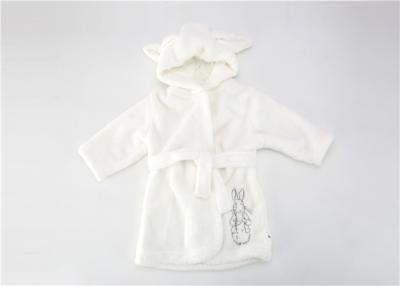 China Fluffy Newborn Baby Bath Robes Towel Robe With Hood Super Absorbent for sale