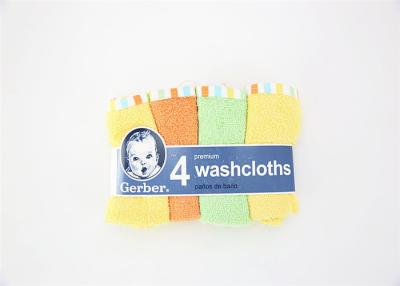 China 4pk Woven Washcloth 9x9