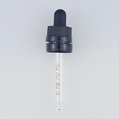 China Non Spill Amber Luxury Cosmetic Round Essential Oil Glass Bottle With 18mm Child Resistant Tamper Evident Dropper Cap for sale