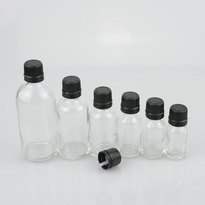 China 5ml 10ml 15ml 20ml 30ml Cosmetic Blue Essential Oil Round Glass Bottle For Plastic Pile Proof Screw Cap for sale