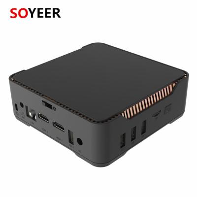 China High Quality Soyeer TV Box Mini PC TV FAN Mini PC AK3V J3455 PC 6G 128G 8G 256G For Windows 10 With Linux for sale