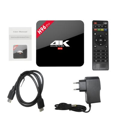 China Miracast Download User Manual For Android TV Pro Android TV Box 4K S912 H96 Octa Core Android 7.1 2.4/5.8G for sale