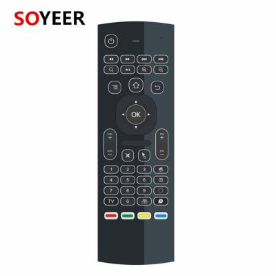 China For Smart TV hot sale! Soyeer MX3 Backlit Air Mouse Keyboard Smart Remote Control Air Mouse Radio for sale