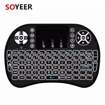 China For the slim hot fly mouse! Soyeer I8 Pro Mini Keyboard Smart Remote Control Air Mouse Radio for sale